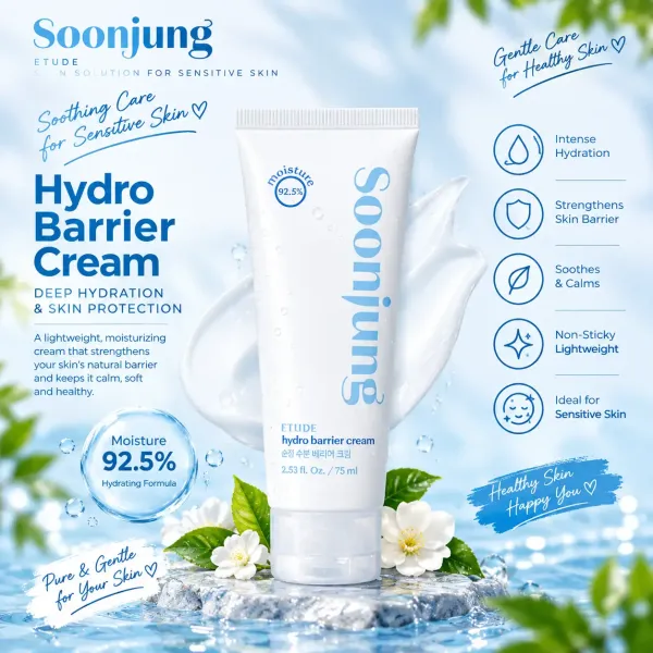 Etude House Soon Jung Hydro Barrier Cream - 75ml